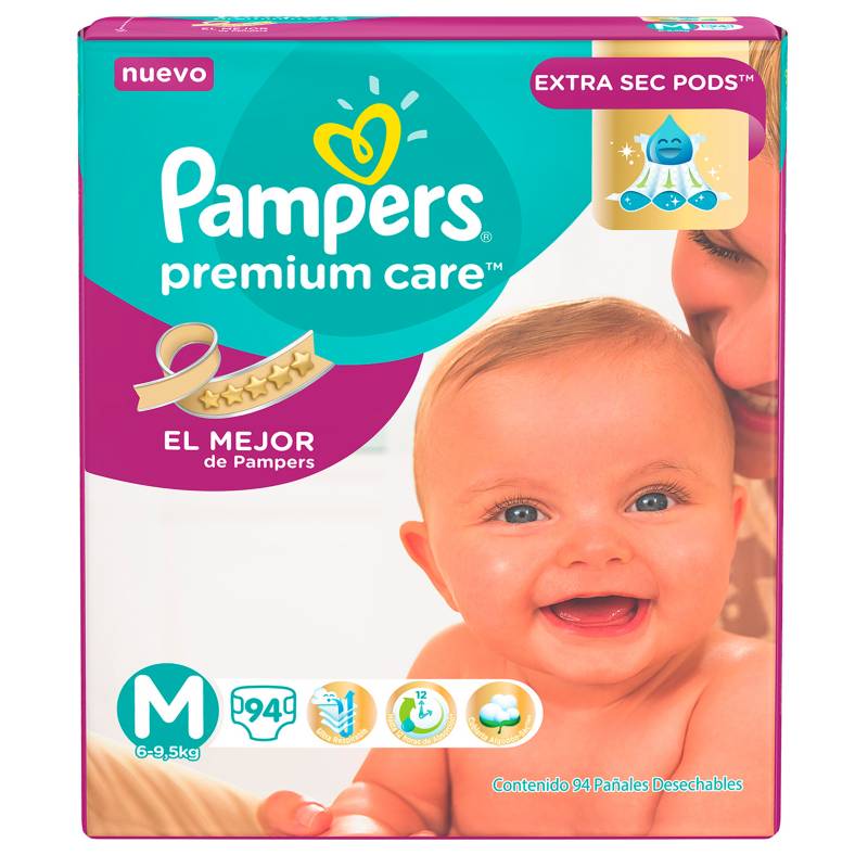 PAMPERS - @Premium Care Med 94 Padsx 21T
