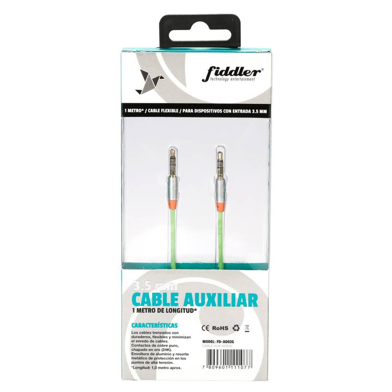 MACROTEL - Cable Audio 3.5 Verde