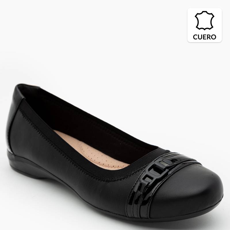 CLARKS - Clarks Zapato Casual Mujer Cuero Negro