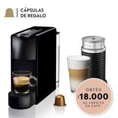 NESPRESSO - Cafetera Essenza Mini C30 Y Espumador De Leche Nespresso