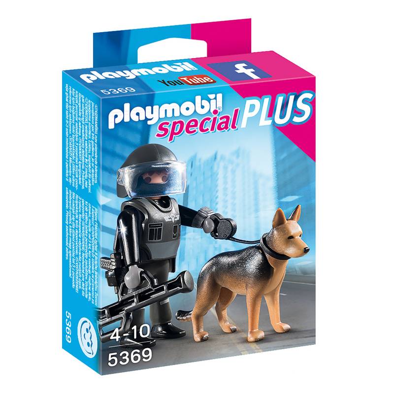 Playmobil - Policía Especial Con Perro