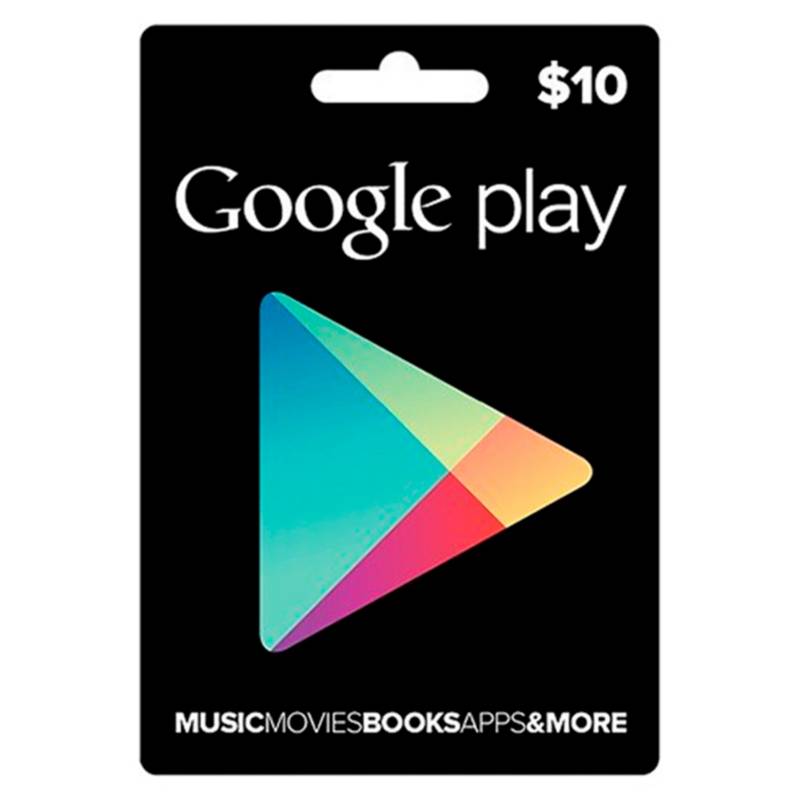 NO MARCA - Mk Google Play $10 Card Cuenta Americana