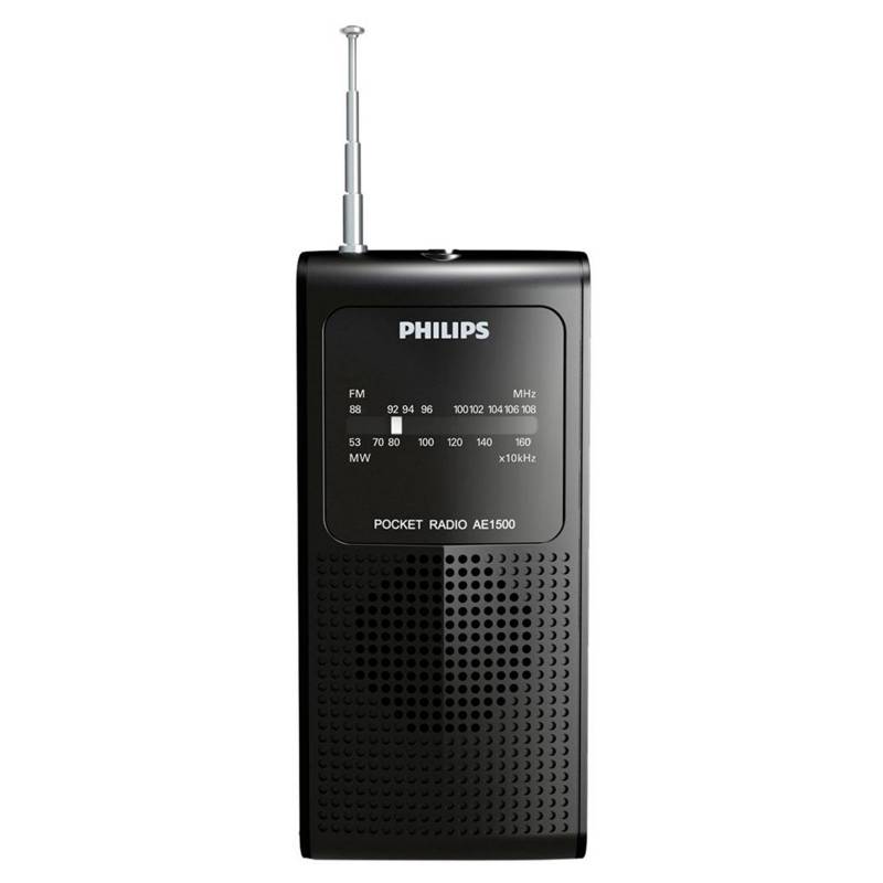 PHILIPS - Radio Portátil Am-Fm Negro