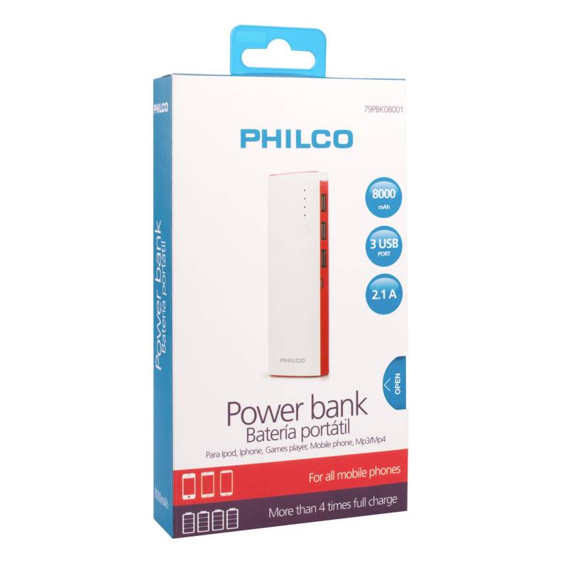Philco - Power Bank 8000 MAH Philco