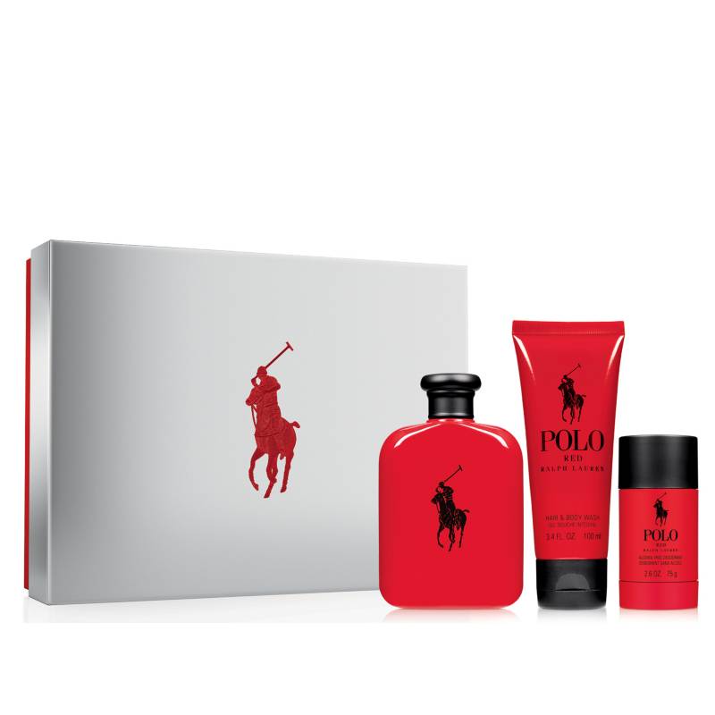 Ralph Lauren - Cofre Polo Red (Polo Red 125 ML + Hair and Body Wash 100 ML +DEO)