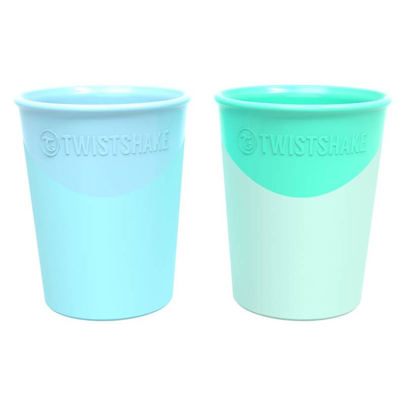 TWISTSHAKE - Vaso 170 ml 2 u Azul Verde