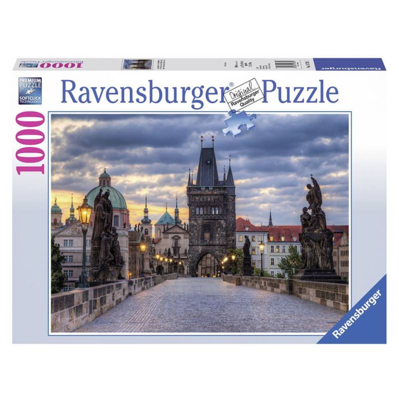 RAVENSBURGER - Puzzle Puente San Carlos, Praga 1000 Piezas Ravensburger