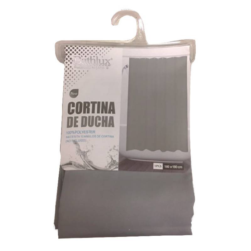 BATHLUX - Tela cortina ducha gris