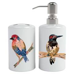 PAPER HOME - Kit de baño Pájaros de Colores