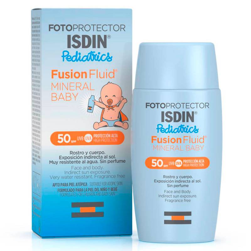 ISDIN - Protector Solar Pediatrico Facial Fusion Fluid Mineral Baby SPF50 50ml ISDIN