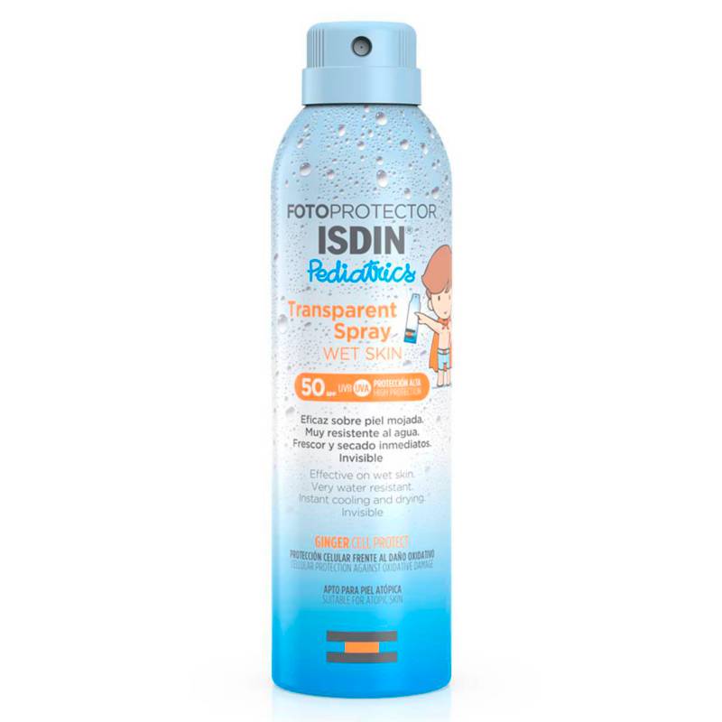 ISDIN - Protector Solar Niños Transparent Spray Wet Skin Spf50 250Ml ISDIN
