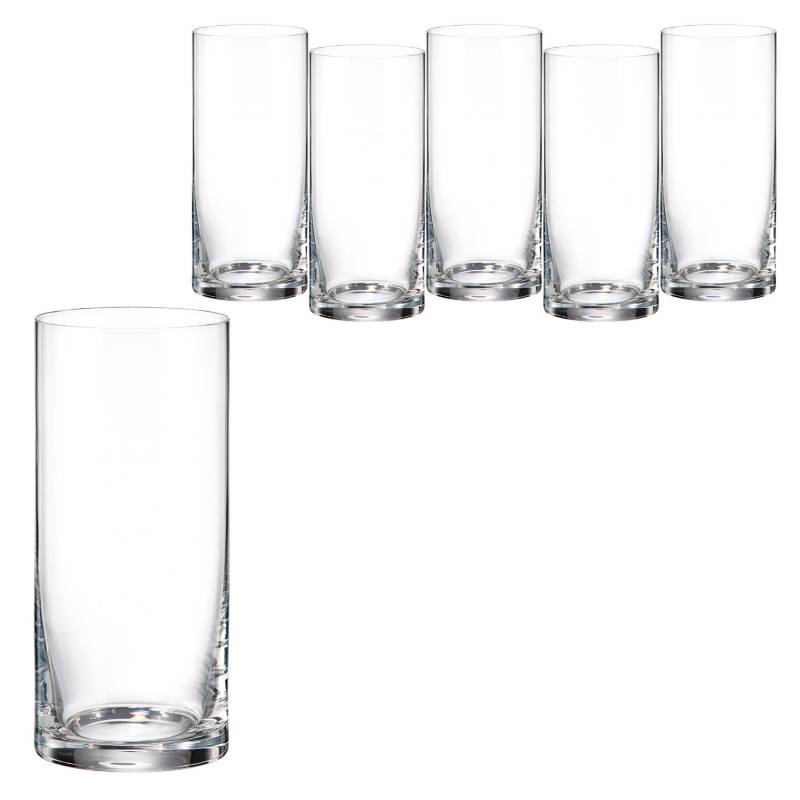 CRISTAL DE BOHEMIA - Set  6 de vasos cristal 470 ml