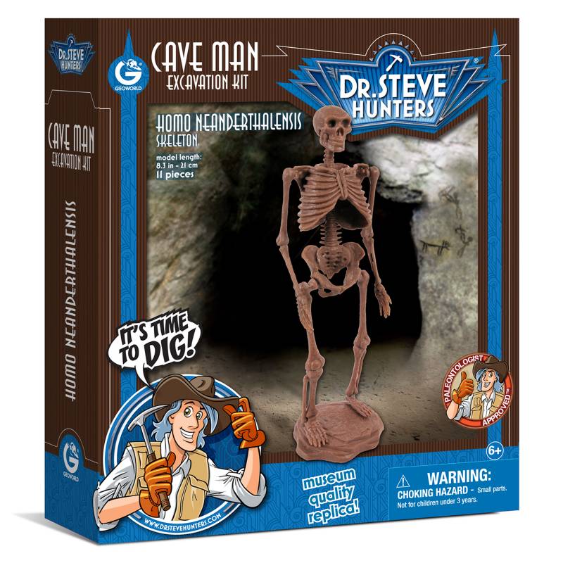 GEOWORLD - Cave Man Excavation Kit-Homo Neardenthalensis Geoworld