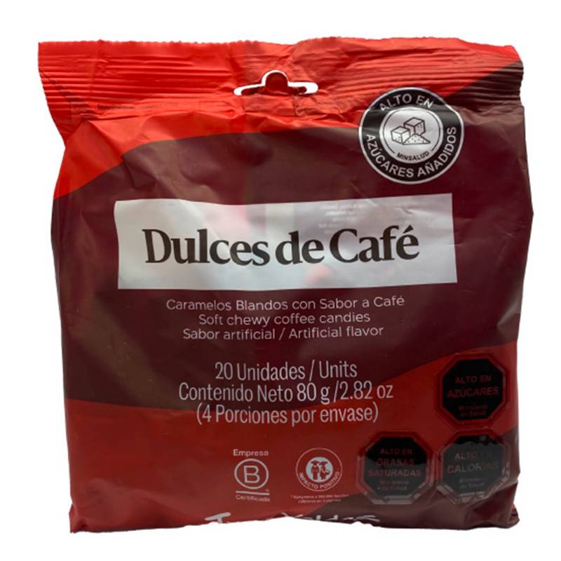 JUAN VALDEZ - Dulces de Café 20 Unidades 80 gr