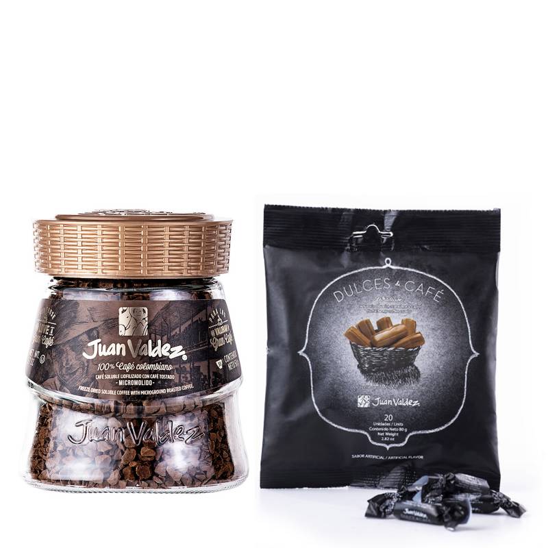 Juan Valdez KIT DULCES DE CAFE Y LIOF DE 50 GR