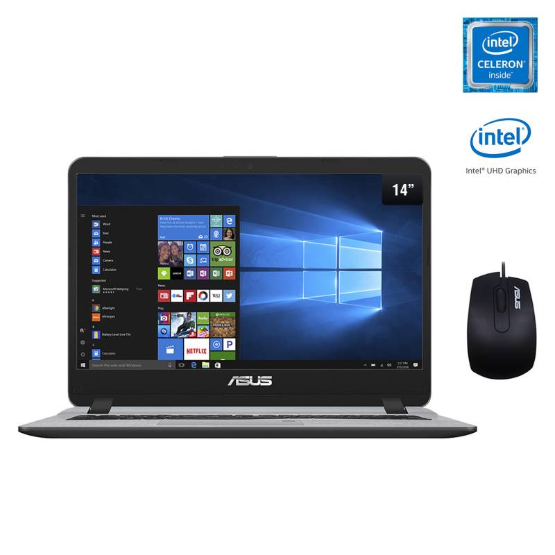 ASUS - Laptop X407 Intel Celeron 4GB RAM 500GB HDD 14"