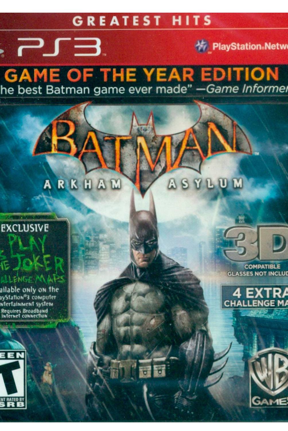 SONY - Batman Arkham Asylum Game Of The Year
