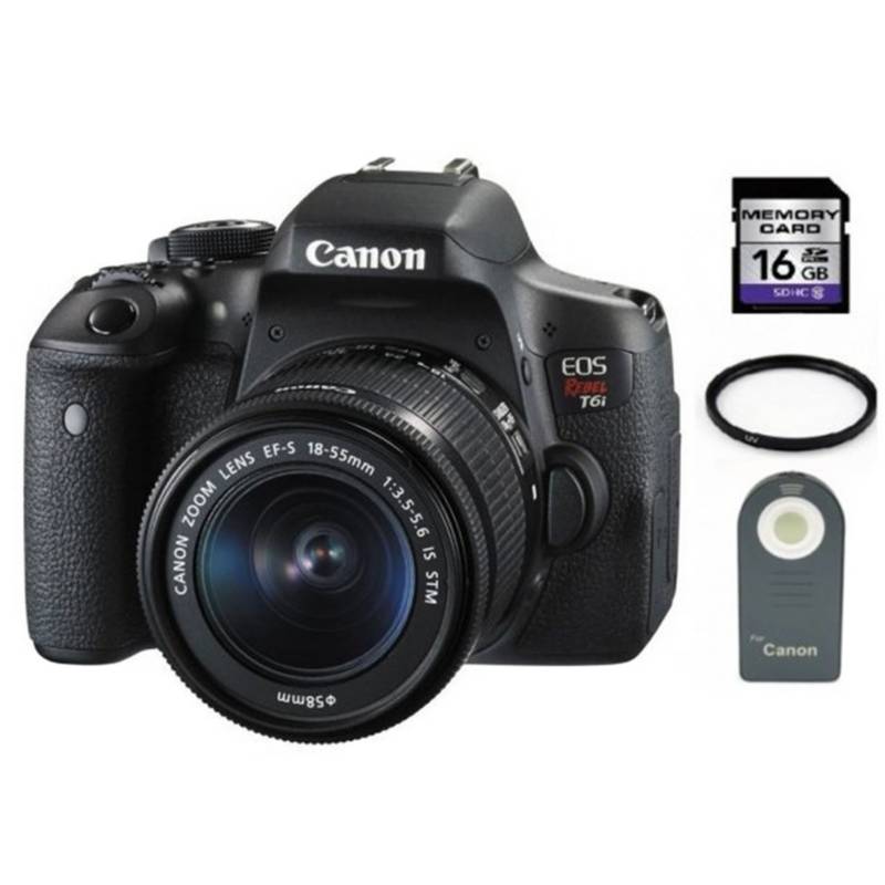 Canon - T6i 18-55mm IS STM + 16 gb + control + UV