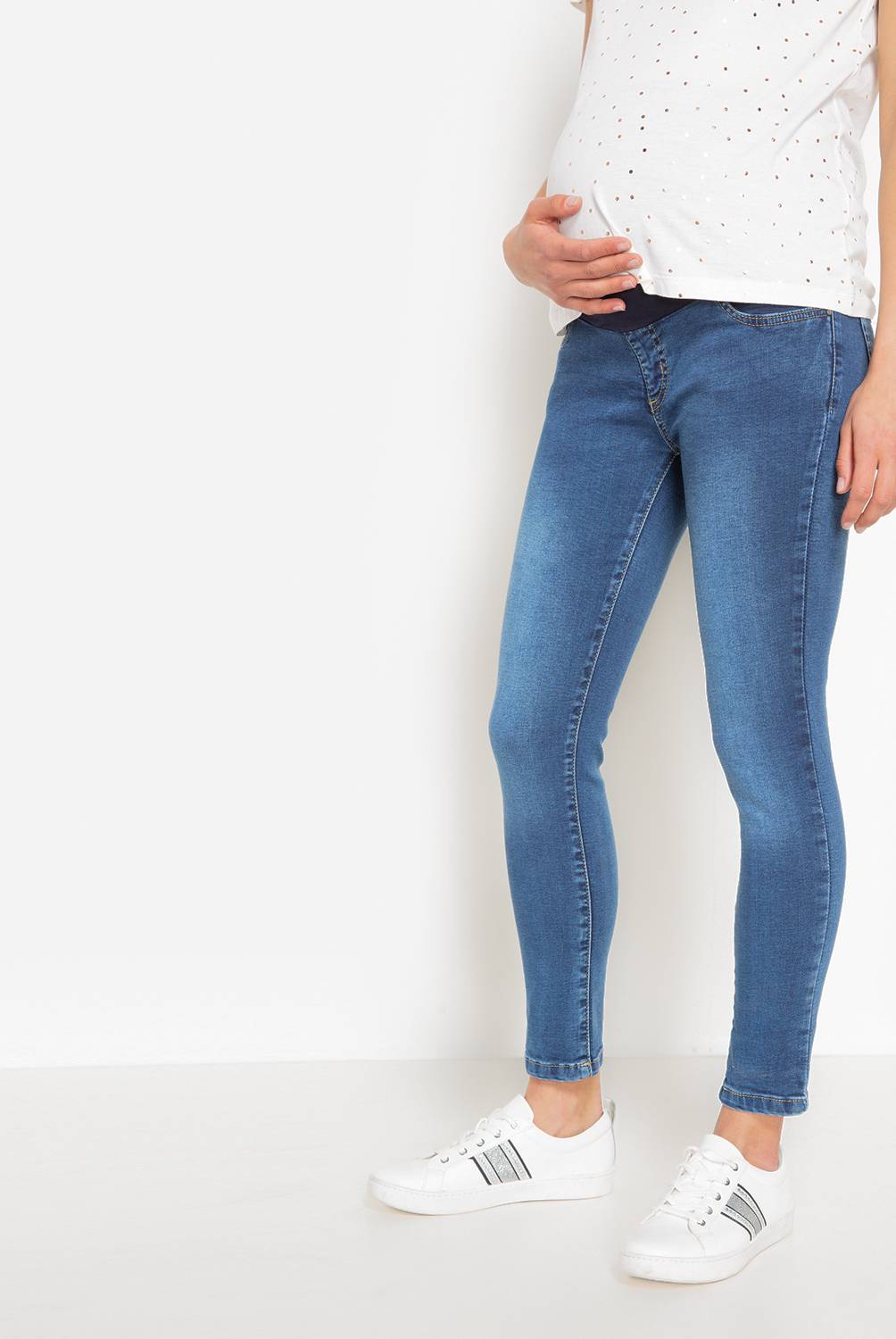 MA.DE - Jeans Skinny Tiro Alto Mujer