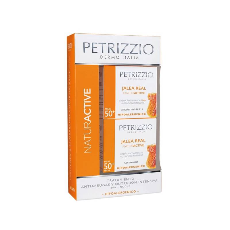 PETRIZZIO - Set Tratamiento Facial Antiedad Jalea Real Crema Dia 50 gr + Crema Noche 50 gr