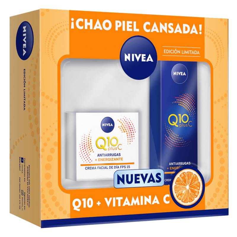 Nivea - Pack Nivea Rutina Facial Q10 + Vitamina C Día y Noche