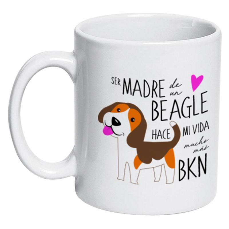 Petfy  - Tazón Cerámico Beagle Madre