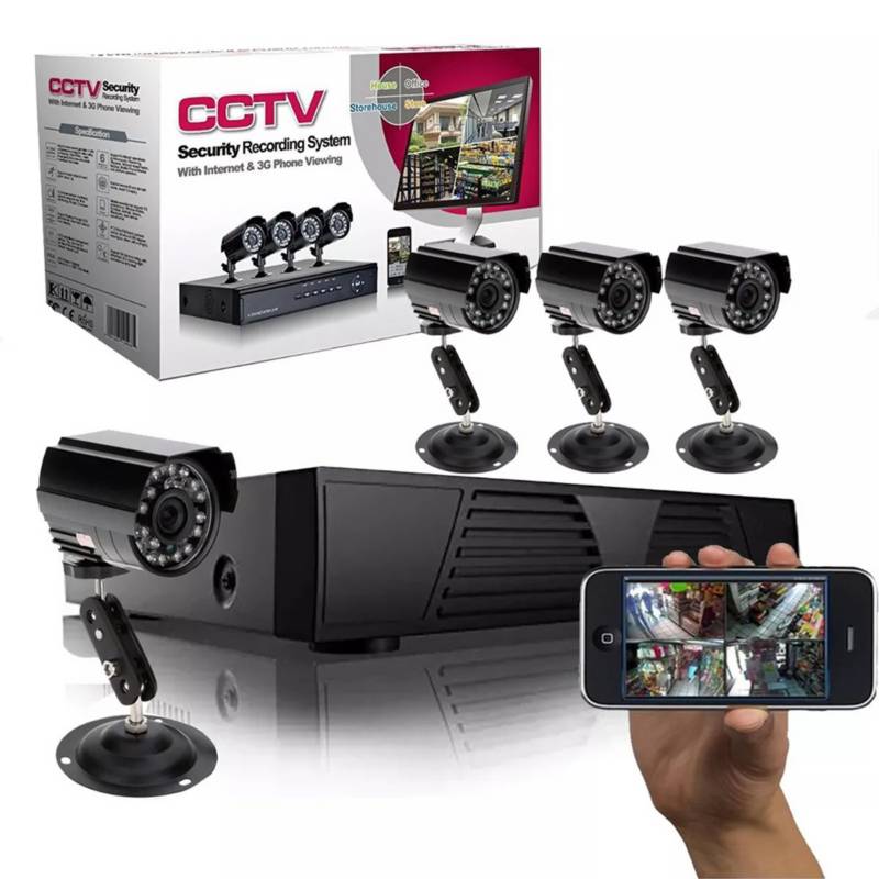 FERNAPET - Kit Camaras CCTV Seguridad 4 Canales 01409