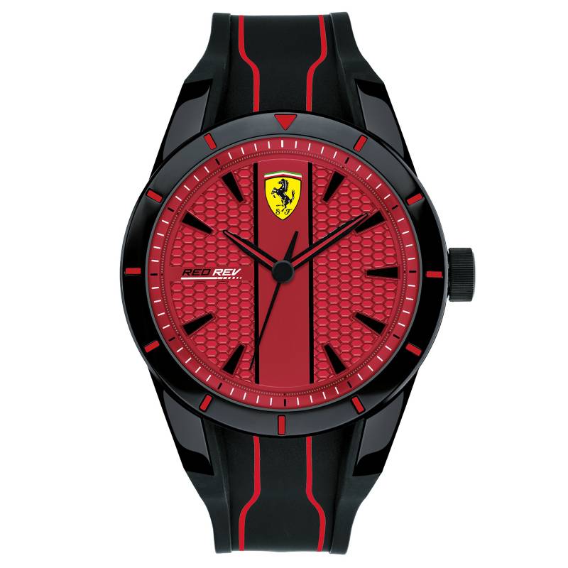 - Reloj Resina Hombre Ferrari Negro/Rojo