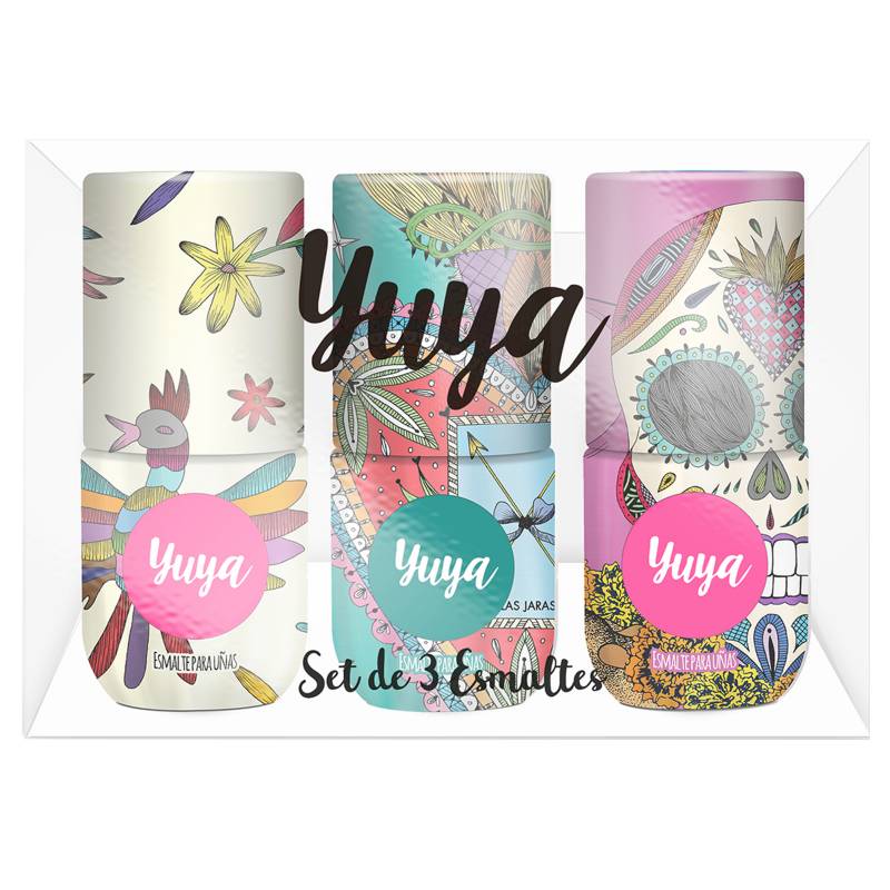 YUYA - Set de 3 Esmaltes Colección 4