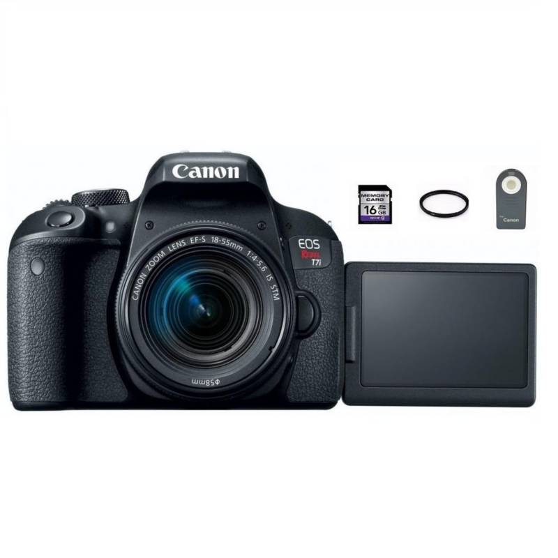 CANON - Canon T7I Kit 18-55Mm + Control + Filtro Uv + 16Gb