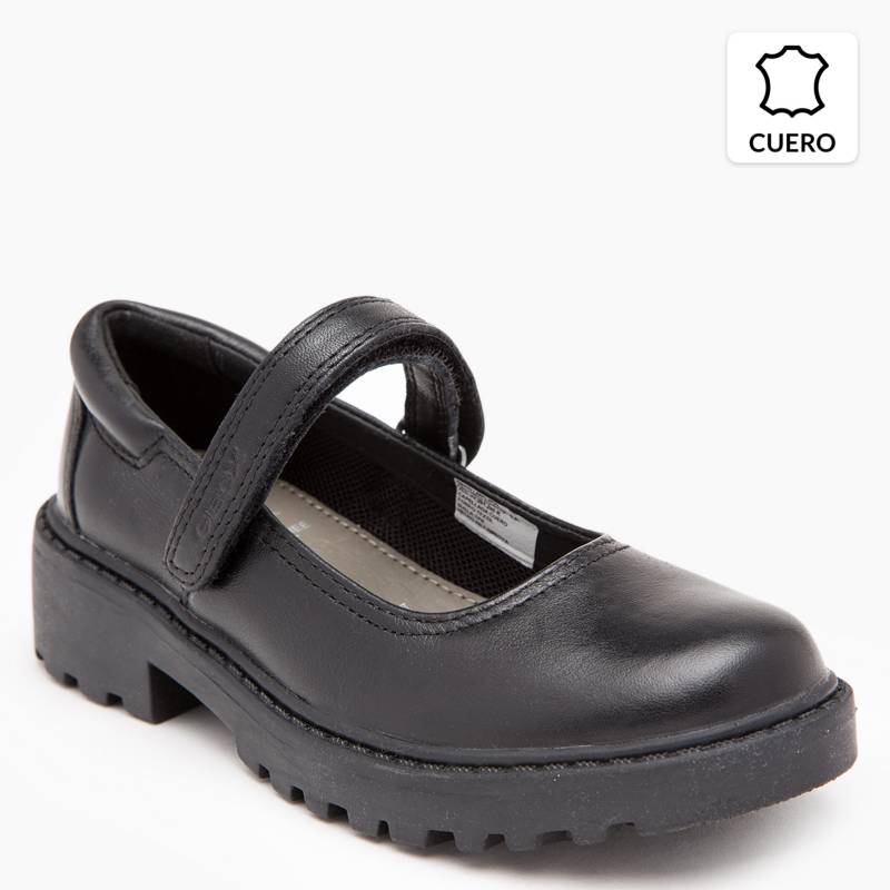 GEOX Zapato Escolar Niña Cuero Negro | falabella.com