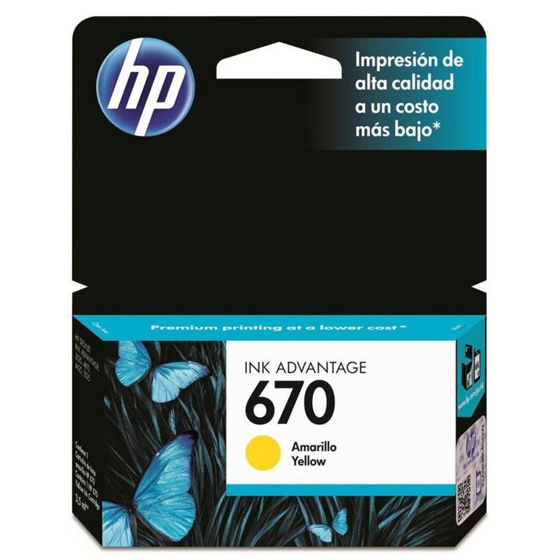 HP - Tinta Hp 670 Amarillo