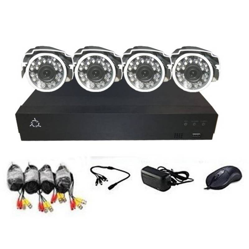 CLEVERWAY - KIT DVR 8 CANALES CON 4 CAMARAS AHD 720P
