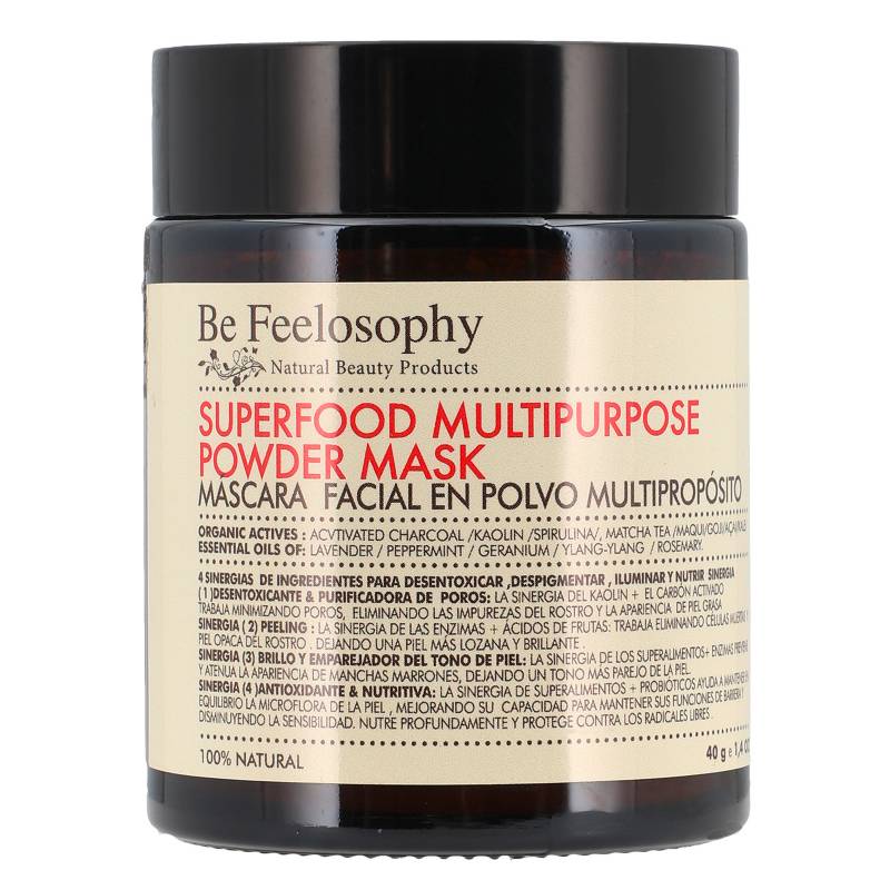 BE FEELOSOPHY - Mascara Facial en Polvo Multiproposito Superfood 40g Be Feelosophy