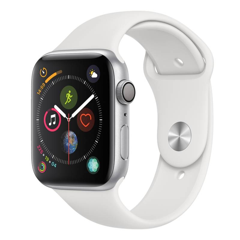 Apple - Apple Watch S4 44mm Sil/Whi