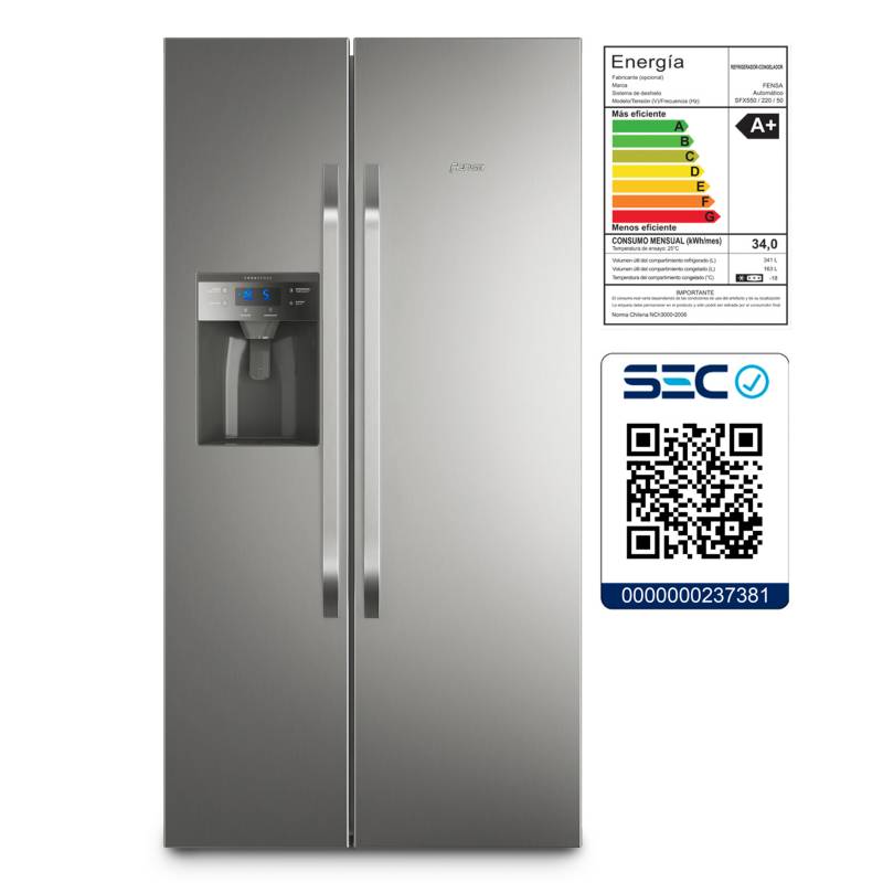 FENSA - Refrigerador Side by Side 504 Lts Fensa SFX550