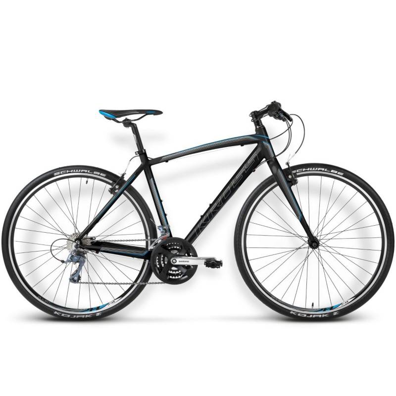 KROSS - Bicicleta Kross Pulso 1.0 Lg Negro/Azul Glossy Aro 28