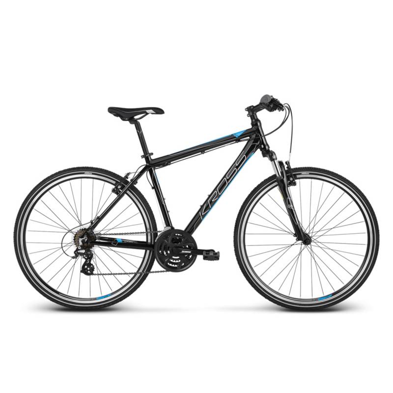 KROSS - Bicicleta Kross Evado 2.0 Lg Negro/Azul Brillante