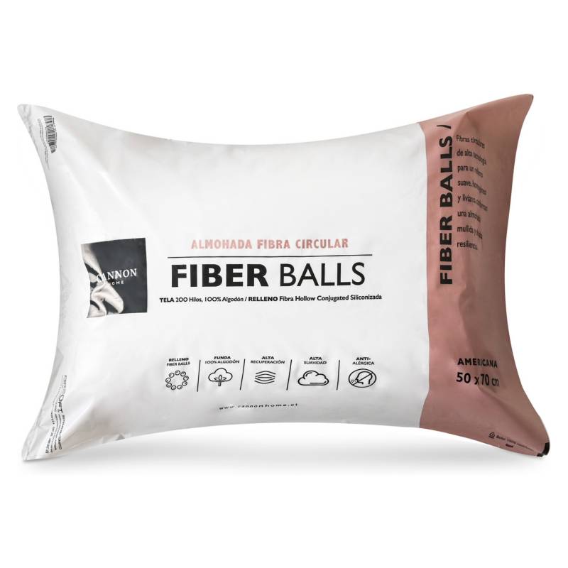 CANNON - Almohada de Microfibra Fiber Balls Americana