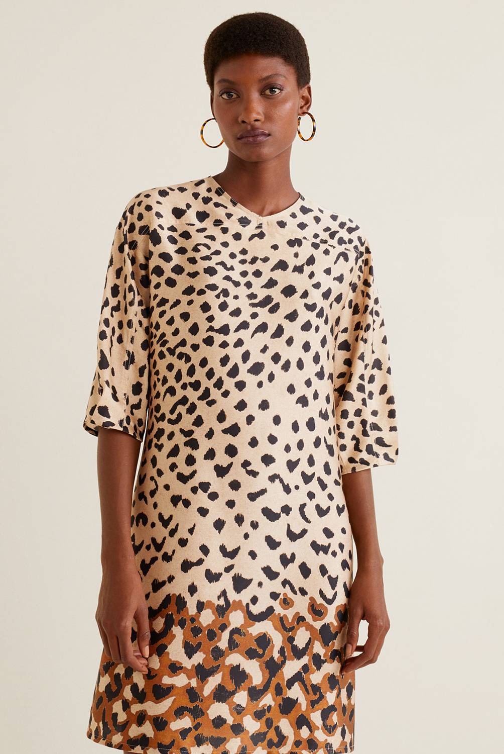 Mango - Vestido Estampado Leopardo
