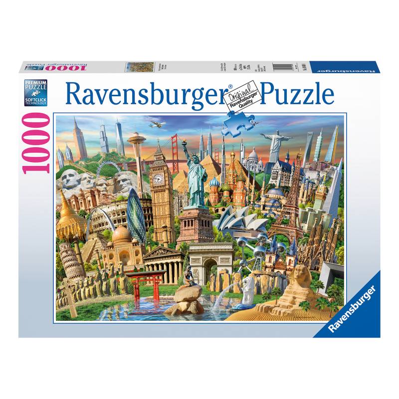 RAVENSBURGER - Puzzle Monumentos Del Mundo - 1000 Piezas Ravensburger