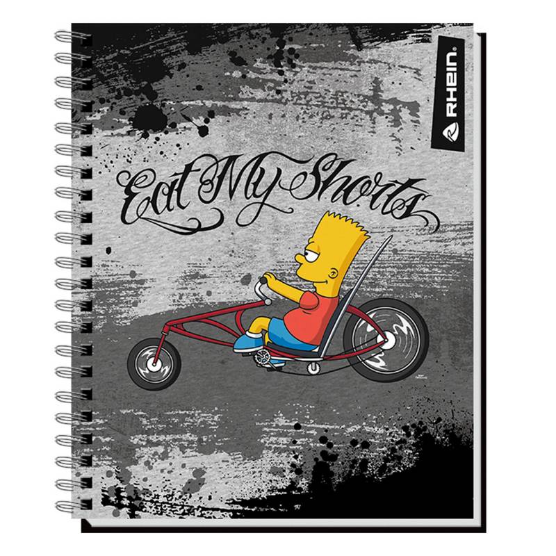 RHEIN - Pack 10 Cuaderno Universitario Simpsons 100 Hjs 7 Mm