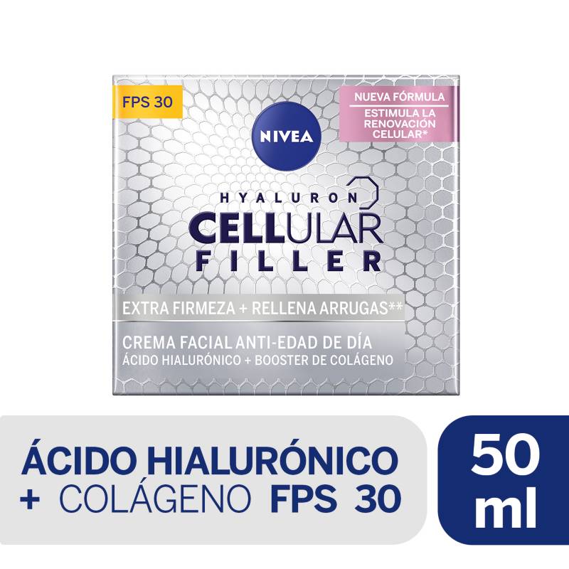 NIVEA - Crema Facial Antirrugas Cellullar Filler FPS30 + 500ml NIVEA