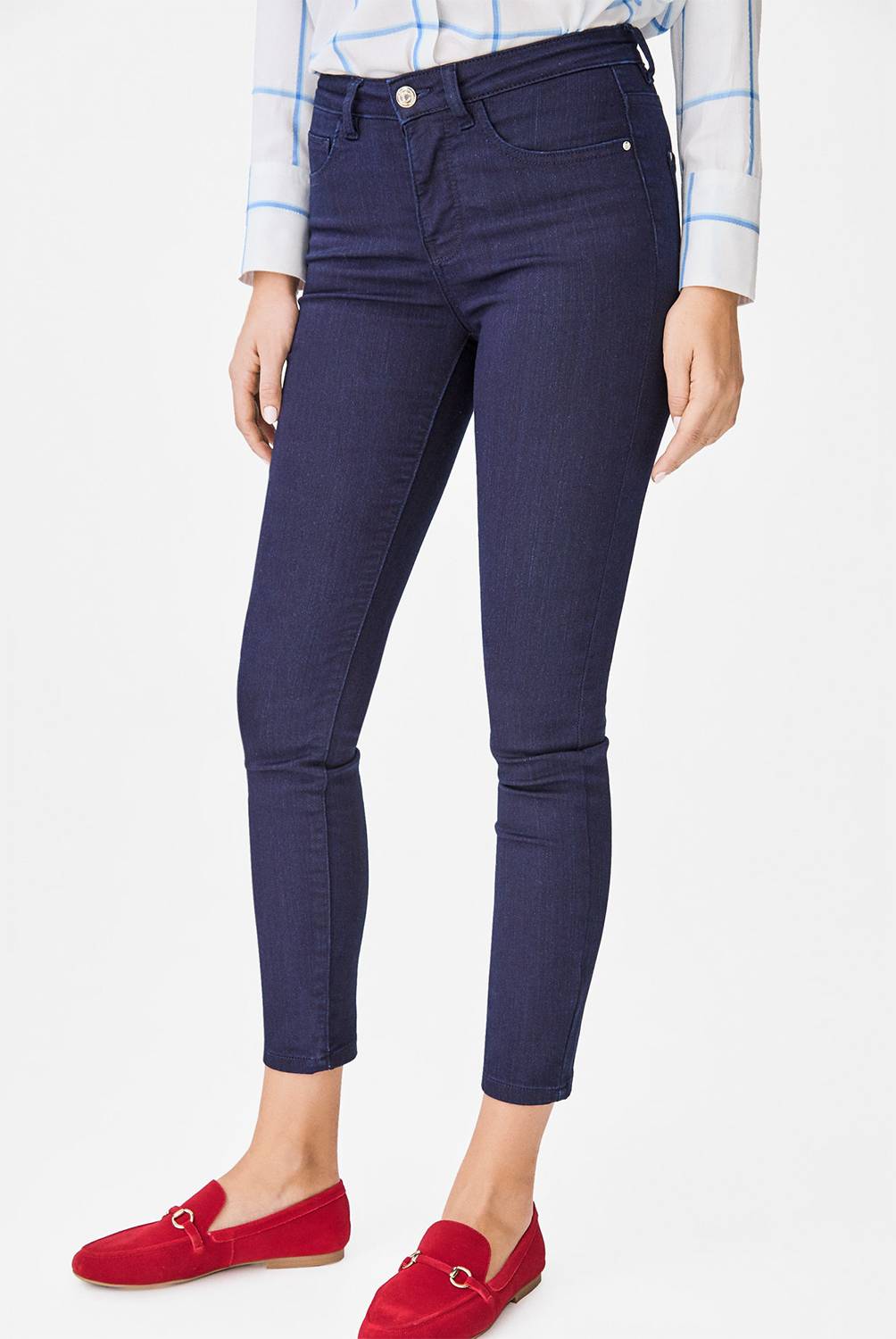 CORTEFIEL - Jeans de Algodón Skinny Mujer