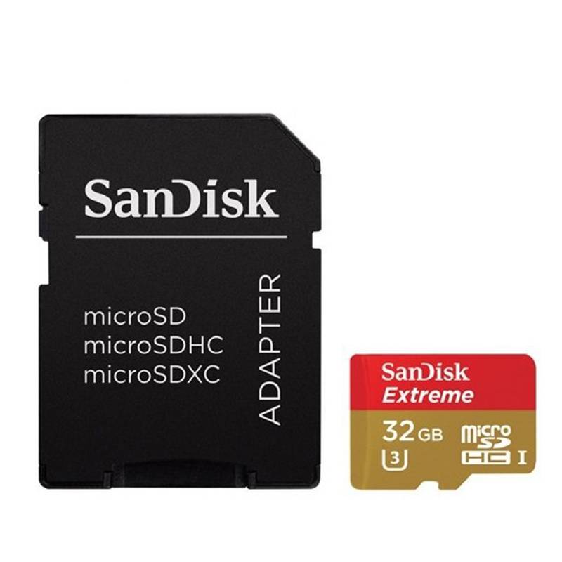SANDISK - MICRO SD SANDISK CON/ADP. CLAS 10  32GB EXTREME