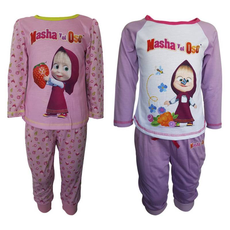 MASHA Y OSO Pack Pijamas Manga Larga Multicolor | falabella.com