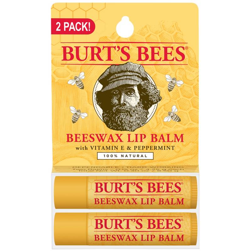 BURTS BEES - Set 2 Balsamos Labiales Burt's Bees Cera de Abeja Burts Bees