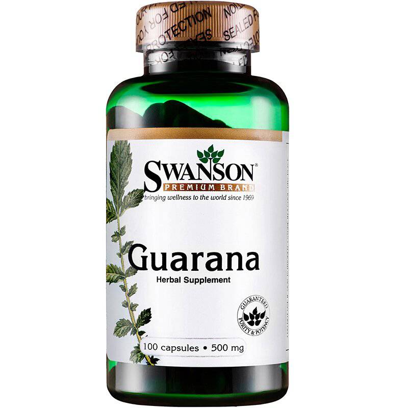 SWANSON - Swanson Sw Guarana 500 Mg 100 Caps