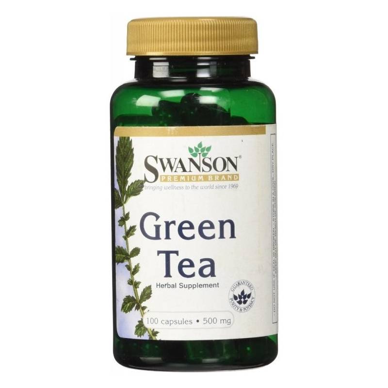 SWANSON - Swanson Sw Green Tea 500Mg 100 Caps
