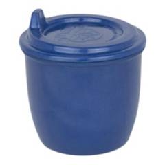 ECOSOULIFE - Vaso con Boquilla 296 ml para Bebes Color Azul, Cascara de Arroz Ecosoulife